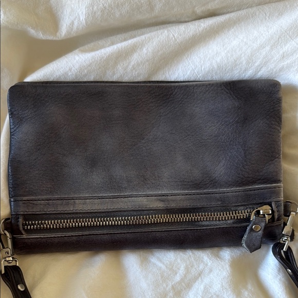 Bed Stu Dark Gray Leather Wallet - Picture 2 of 4